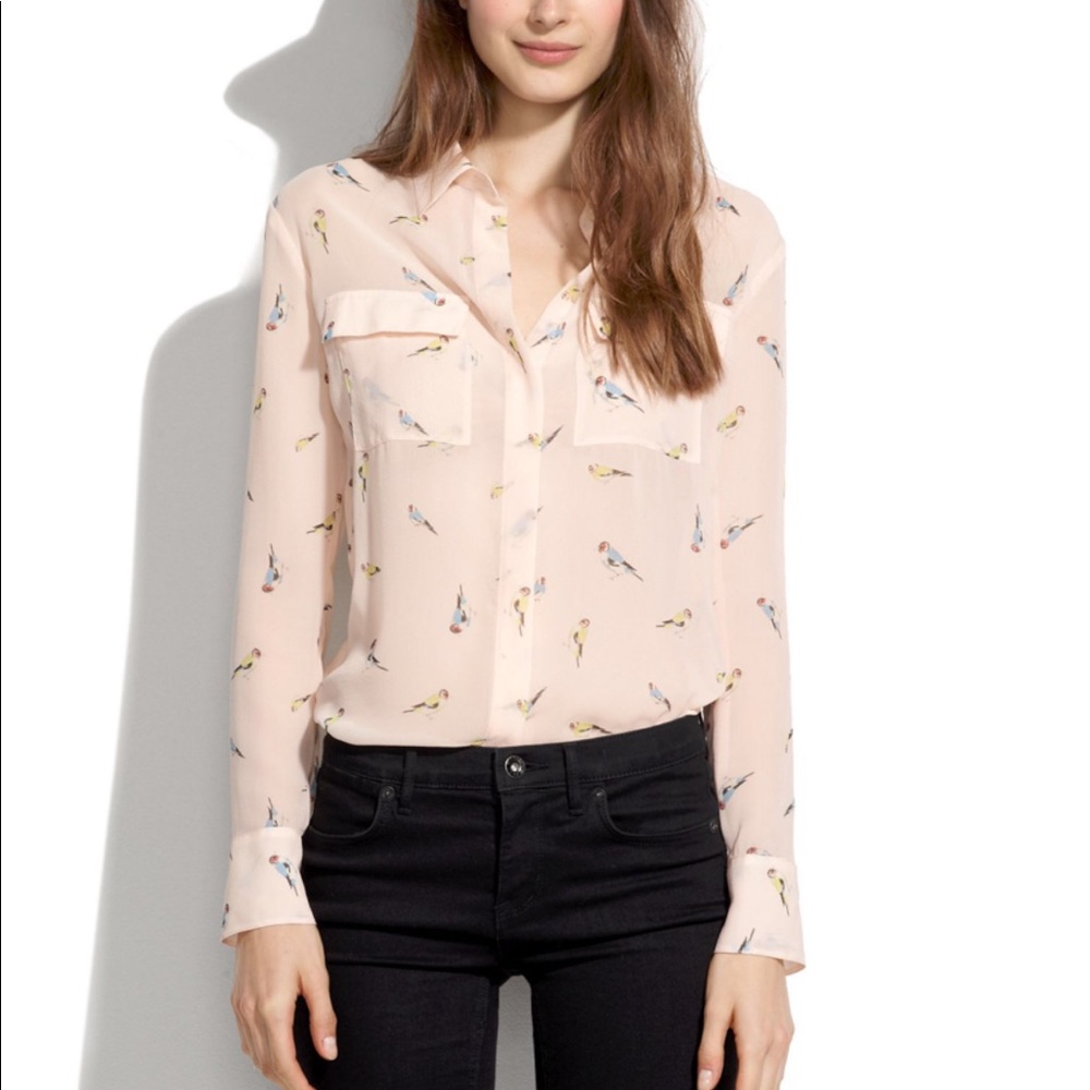 MADEWELL silk cargo shirt